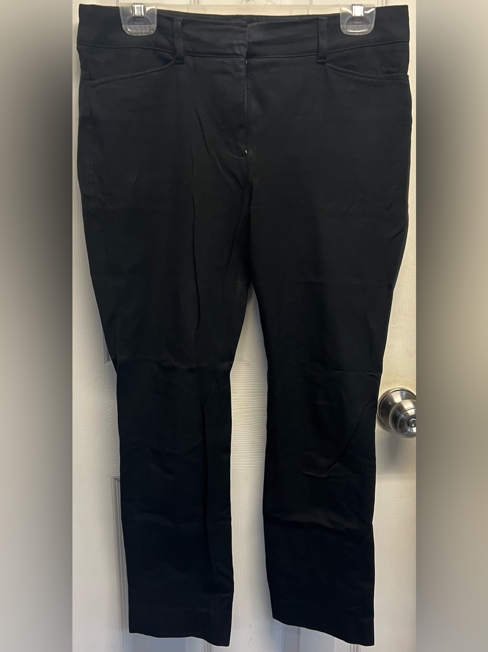 White House Black Market Black Slim Crop Pants